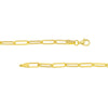 3.80mm Hollow Paper Clip Chain with Pear Lock