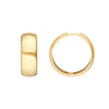 25mm Polished Round Hoop Earrings