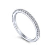 14K White Gold Matching Wedding Band