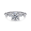 14K White Gold Round Diamond Engagement Ring