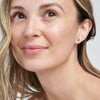 5.5mm Flat Round Pebble Stud Earrings