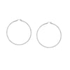 2mm x 40mm Polished Hoop Earrings