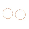 2mm x 40mm Polished Hoop Earrings
