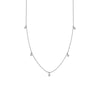 Diamond Bezel Drops Necklace