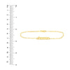 Gothic Nameplate Paper Clip Bracelet
