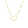 Open Wire Heart Adjustable Necklace