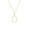 Open Teardrop Pendant with 1pt Diamond