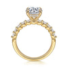 14K Yellow Gold Round Diamond Engagement Ring