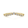 14K Yellow Gold Diamond Matching Wedding Band