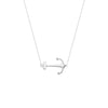 Sideways Anchor Adjustable Necklace