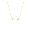 Sideways Anchor Adjustable Necklace