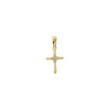 Four CZ Polished Mini Cross Pendant