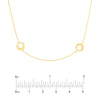 Open Circle Stations Adjustable Necklace