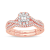14K RG 0.77CT Diamond Bridal Ring