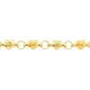 Stampato D/C and Satin Hearts Bracelet