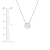 Sterling Silver Emoji Blowing a Kiss Adjustable Necklace