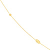 Sterling Silver Diamond-Cut Bead Station Long Necklace