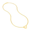 Snake Open Heart Necklace
