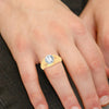 14K 2.00Ct Certified Lab Grown Mens Ring