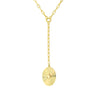 Two-Stranded Fluted Pendant Choker Necklace