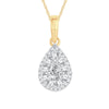 14K 0.50Ct Diamond Pendants