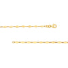 Mirror Diamond Shape Link Lariat Necklace