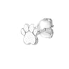 Dog Paw Stud Earrings on Post Back