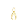 Crescent Moon Charm with 1pt Diamond