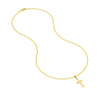 Small Polished Grooved Cross