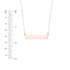 Engravable Bar &amp; Adjustable Necklace