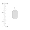 Cutoff Rectangular Engravable Charm