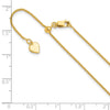 Sterling Silver Gold-plated Adjustable 1mm Spiga Chain