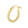 Stardust Textured Mini Hoop Earrings