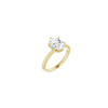14K Yellow 9x7 mm Oval Engagement Ring Mounting
