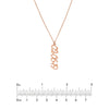 7mm Vertical Script Numeral Necklace