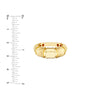 Fluted Polished Ring