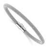 Sterling Silver Rhodium-plated Magnetic Bracelet