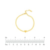Heart on Curb Chain Adjustable Bracelet