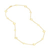 Open Heart on Box Chain Adj. Necklace