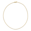 10K Yellow Gold 1mm Snake Wire Necklace
