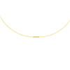 Staple Bar with Diamond Adjustable Choker