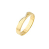 Diamond Chevron Polished Band