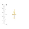 Two-Tone Small D/C Crucifix