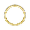 14K Yellow Gold Diamond Matching Wedding Band
