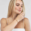 Fluted Hinge Weave Bangle Bracelet