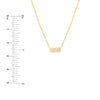 Diamond Mini E2W Dog Tag Necklace