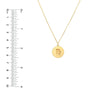 Virgo Organic Disc Pendant Necklace
