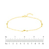 Dolphin Trio Adjustable Anklet