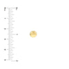 7.0mm Flat Round Pebble Stud Earrings