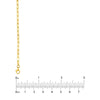 2.5mm Paper Clip Chain with Pear Shape Lock